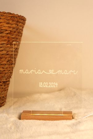 LÁMPARA NOMBRES + FECHA